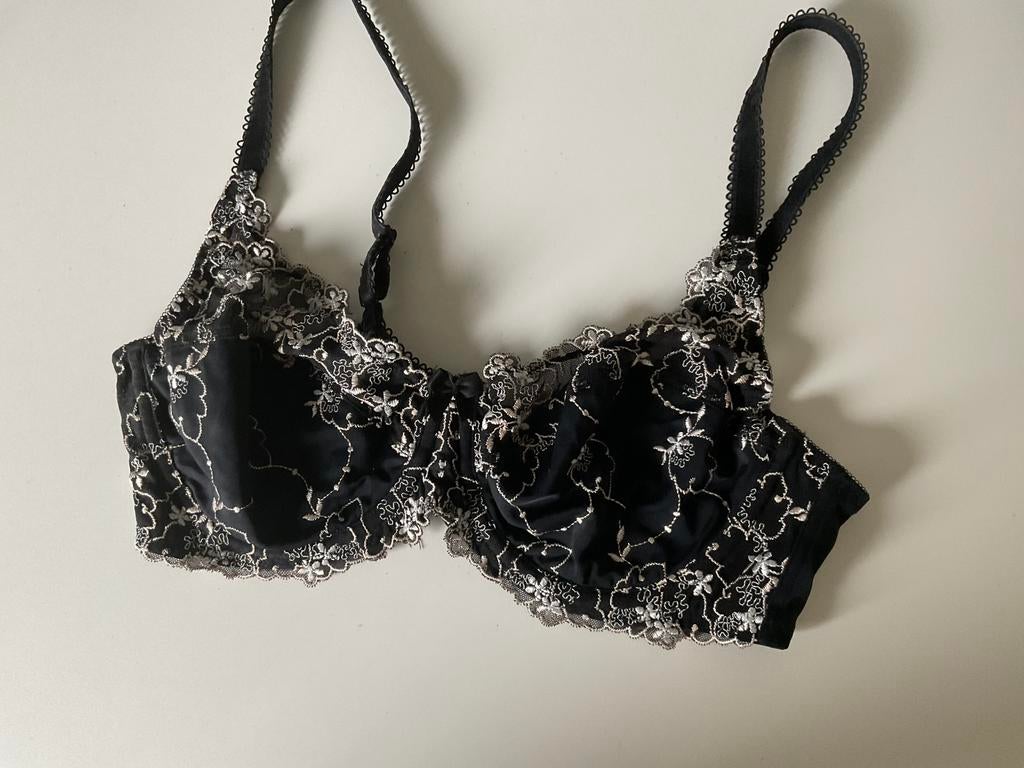 Zwart After Eden BH 75D ZGAN + slip Sloggi/Australian NIEUW, Ophalen of Verzenden, Zwart, Setje
