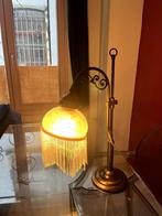 Vintage boudoir lamp met franjes brons, Antiek en Kunst, Ophalen