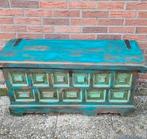 Grote oude Spaanse dekenkist bruidskist vintage India Ibiza, Ophalen, Minder dan 50 cm, 50 tot 100 cm, Zo goed als nieuw