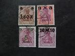 Duitse Rijk serie 154-157 Gestempeld., Ophalen of Verzenden, Overige periodes, Gestempeld