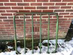 Groen metalen hekwerk, Tuin en Terras, Ophalen, Gebruikt, IJzer, Spijlenhekwerk