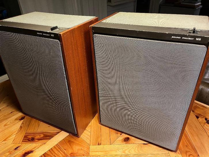 Sound project hifi Sweden luidsprekers., Audio, Tv en Foto, Luidsprekers, Gebruikt, Front, Rear of Stereo speakers, Minder dan 60 watt