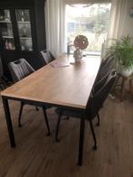 Eethoek tafel en 4 stoelen, Huis en Inrichting, Tafels | Eettafels, Gebruikt, Vier personen, Rechthoekig, 50 tot 100 cm