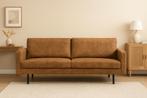 Bankstel 2.5 zits leenbakker Collin Cognac kleur, Ophalen of Verzenden, 75 tot 100 cm