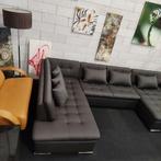 Outlet / Showroommodel | Hoebank | U bank | Sofa | Bankstel, Overige maten, Modern design grijs stof u bank bank bankstel sofa couch