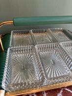 Lucky Vintage sixties dienblad aperitief schaal met spiegel, Huis en Inrichting, Woonaccessoires | Dienbladen, Ophalen, Overige materialen