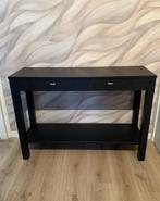 Sidetable donkergrijs antraciet haltafel, Ophalen, Gebruikt, 100 tot 150 cm, Overige houtsoorten