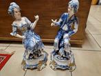 Mooie delfts blauwe beeldenset Man en vrouw, Verzamelen, Beelden en Beeldjes, Ophalen, Zo goed als nieuw, Mens