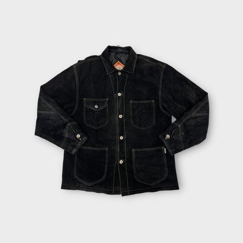 Enjoy heren jas maat M (100% leer), Kleding | Heren, Jassen | Zomer, Gedragen, Maat 48/50 (M), Zwart, Ophalen of Verzenden