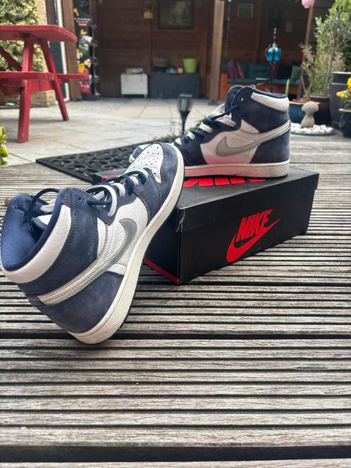 Jordan 1 Midnight Navy - Maat 44, Kleding | Heren, Schoenen, Gedragen, Sneakers of Gympen, Blauw, Ophalen of Verzenden