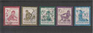 Nederland 1950, NVPH 563 t/m 567, Gestempeld. beschikbaar voor biedingen
