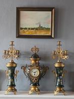 Schouwgarnituur, Antiek en Kunst, Antiek | Klokken, Ophalen of Verzenden