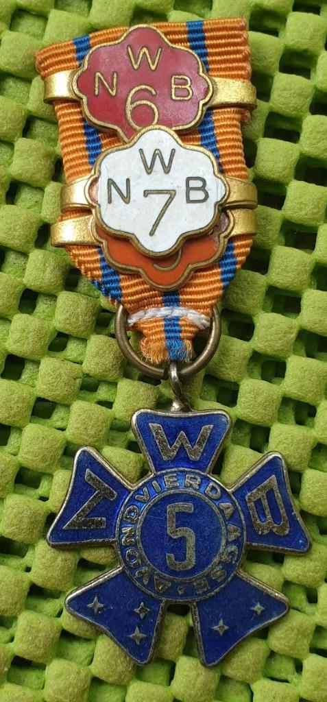 Medaille: Avondvierdaagse NWB : 5-6-7-9., Postzegels en Munten, Penningen en Medailles, Overige materialen, Nederland, Ophalen of Verzenden