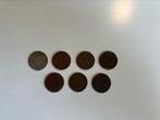 7 x 1 cent Nederland 1880-1941, Ophalen of Verzenden, Koningin Wilhelmina, 1 cent, Losse munt