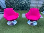 2 x fuchsia roze zeer degelijke fauteuils, 75 tot 100 cm, Ophalen of Verzenden, Zo goed als nieuw