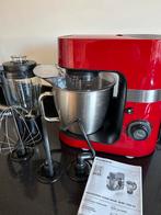 Rode Keukenmachine met Blender - Topstaat!, Witgoed en Apparatuur, Keukenmixers, Ophalen, 1 tot 2 liter, 3 snelheden of meer, Zo goed als nieuw