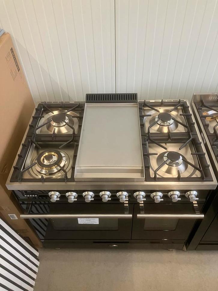 Boretti gasfornuis VFP94ZW Nieuw, Witgoed en Apparatuur, Fornuizen, Nieuw, Vrijstaand, Gas, 5 kookzones of meer, 90 tot 95 cm