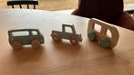 Little Dutch houten auto en bus, Ophalen of Verzenden, Gebruikt, Rij- of Hobbelspeelgoed