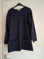Donkerblauwe dunne trui Basic de Bijenkorf WOL tijdloosmodel, Ophalen of Verzenden, Zo goed als nieuw, Blauw