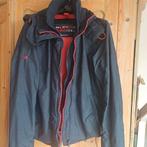 Regenjas, skijas superdry maat s blauw rood met capuchon, Ophalen of Verzenden, Zo goed als nieuw, Jongen of Meisje