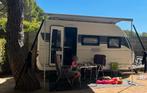 Hobby On Tour 390SF 2021 incl. cassetteluifel/fietsendrager, Caravans en Kamperen, Hobby, Treinzit, Particulier, 5 tot 6 meter
