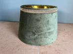 LAMPENKAPJE VELOURS MET GOUDEN BIESJE, Huis en Inrichting, Lampen | Lampenkappen, Gebruikt, Rond, Ophalen of Verzenden, Minder dan 25 cm