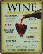 Wandbord Wine, Ophalen of Verzenden, Nieuw