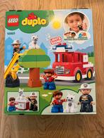 Duplo brandweerwagen set compleet (met sirene), Ophalen, Zo goed als nieuw, Duplo