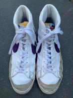 Nike Blazer Mid '77 VNTG, wit/Paars, 44, Kleding | Heren, Schoenen, Ophalen of Verzenden, Gedragen, Wit