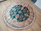 Rond kleed Ø170 cm met franjes – Oosters design, Ophalen, Crème, Gebruikt, 150 tot 200 cm