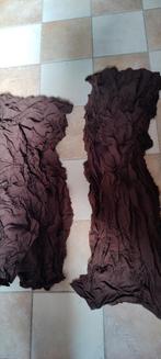 2 Lappen stof in kleur Chocoladebruin. Per lap 50 cent., Bruin, Nieuw, Ophalen of Verzenden, 30 tot 120 cm