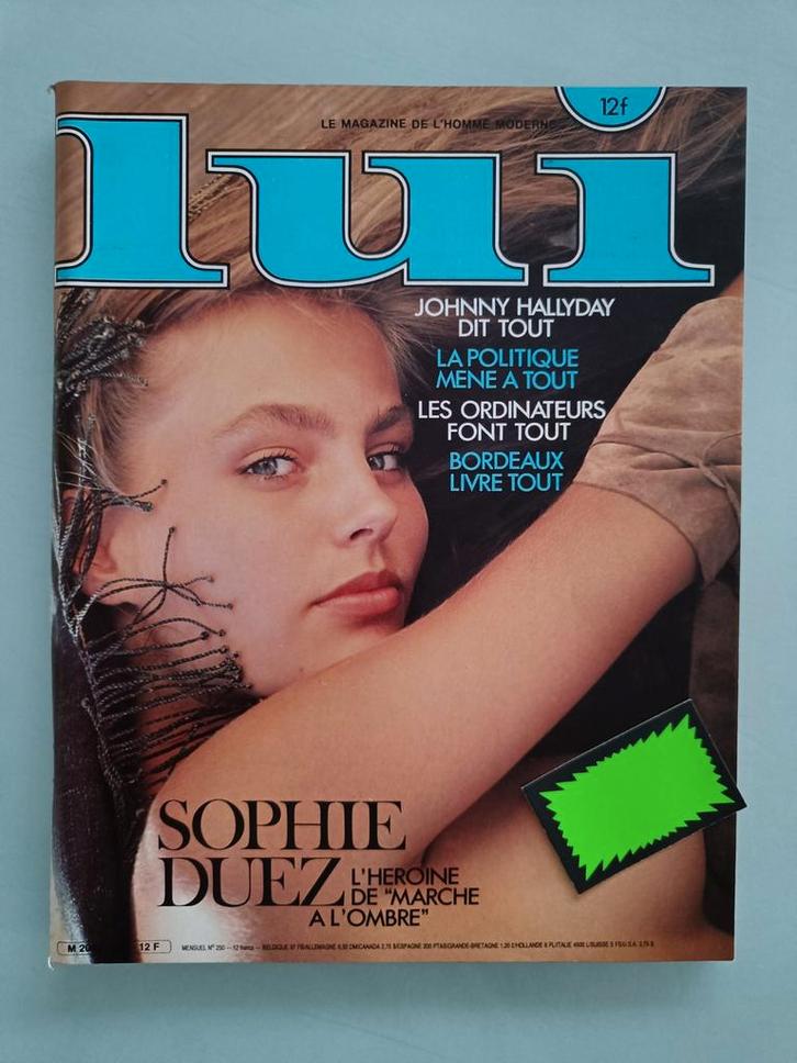 Lui Magazine - Sophie Duez - jaren '80, Boeken, Tijdschriften en Kranten, Zo goed als nieuw, Overige typen, Ophalen of Verzenden