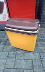 💐CURVER KOELBOX GEEL/ORANJE MET BRUINE DEKSEL, Ophalen of Verzenden, Zo goed als nieuw, Koelelement