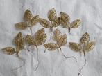 Goudkleurig blad / kerst knutselen, Ophalen of Verzenden, Gebruikt