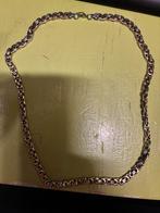 Platte RVS Koningsschakel Ketting Heren, Ophalen, Nieuw, Zilver, Overige materialen