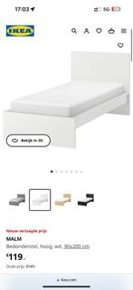 MALM IKEA 90x200 bed *NIEUW*, Nieuw, 90 cm, Eenpersoons, Wit