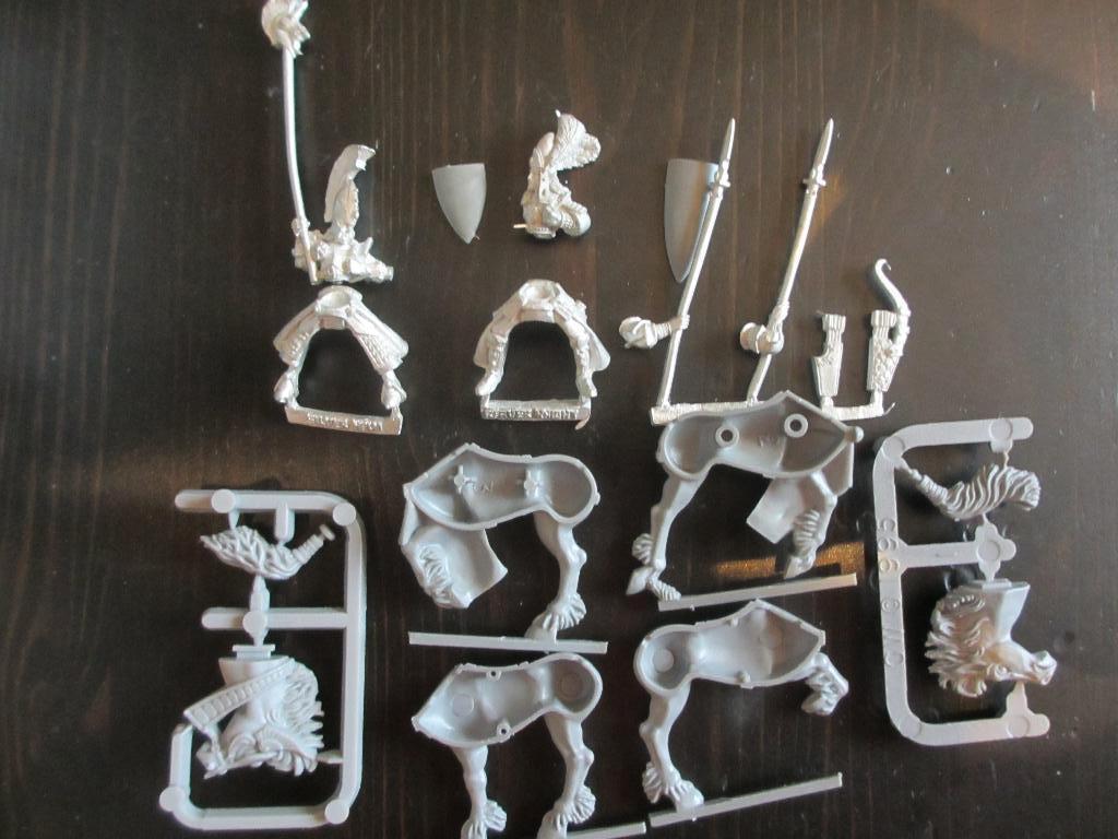 Warhammer Fantasy - vintage metalen High Elf Knights, Hobby en Vrije tijd, Wargaming, Gebruikt, Warhammer, Figuurtje(s), Ophalen of Verzenden