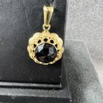 Gouden hanger | 14K | 3,2gr | ronde granaat | 402250, Sieraden, Tassen en Uiterlijk, Kettinghangers, Ophalen of Verzenden, Zo goed als nieuw