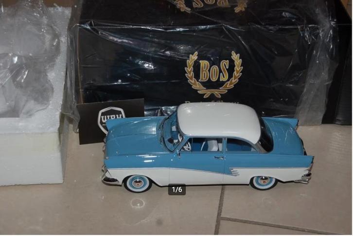 1:18 FORD TAUNUS 17M P2 BOS models BOS019 in box WRH, Hobby en Vrije tijd, Modelauto's | 1:18, Zo goed als nieuw, Auto, Overige merken