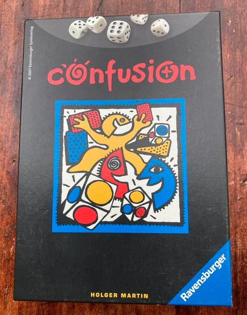 Confusion Ravensburger kaart- dobbelspel, Hobby en Vrije tijd, Gezelschapsspellen | Overige, Zo goed als nieuw, Vijf spelers of meer