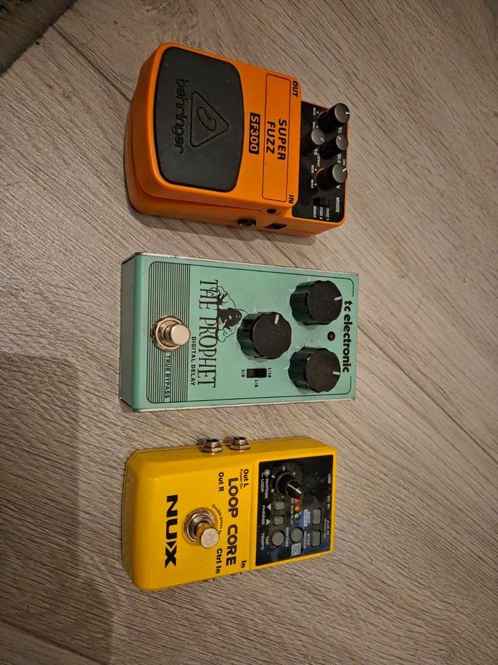Gitaar Pedalen Set: Fuzz, Delay, Looper, Muziek en Instrumenten, Effecten, Ophalen of Verzenden