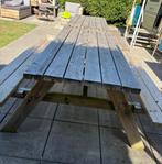 Houten Picknicktafel - Stevig en gezellig!, Ophalen, Gebruikt, Inklapbaar, Rechthoekig