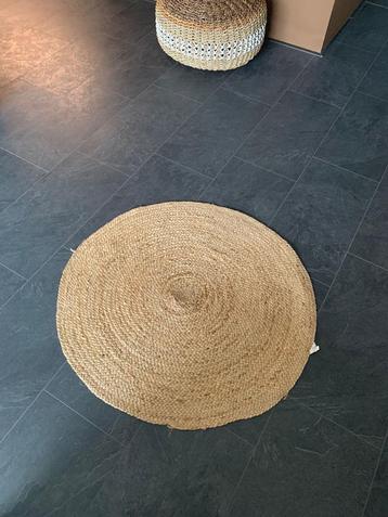 Rond Jute Kleed - 90 cm beschikbaar voor biedingen