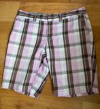 Tommy Hilfiger heren Roze Ruit Broek Maat 34, Kort, Maat 46/48 (XL) of groter, Ophalen of Verzenden, Zo goed als nieuw