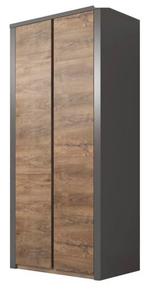 Kledingkast meubella grijs/ hout japandi, Huis en Inrichting, Kasten | Kledingkasten, Ophalen, Zo goed als nieuw, 50 tot 75 cm