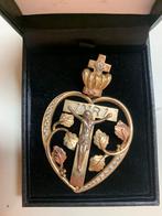 14K Gouden Tricolor  Hanger, Met hanger, Verzenden, Zo goed als nieuw, Goud
