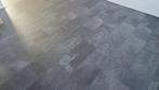 (Klik)laminaat antraciet grijs, tegel look, Ophalen, Gebruikt, Grijs, 50 tot 75 m²