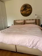 Elegant double bed incl. bedtables and matress 200x200, Huis en Inrichting, Slaapkamer | Boxsprings, Ophalen, Gebruikt, Tweepersoons