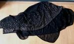 Te koop: Mooie zwarte voile /sjaal met strass steentjes!, Maat 46/48 (XL) of groter, Ophalen of Verzenden, Sjaal, Onbekend