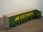 Scania 340 114L Truck & Trailer Getron - Tekno 1:50, Hobby en Vrije tijd, Modelauto's | 1:50, Verzenden, Zo goed als nieuw, Bus of Vrachtwagen